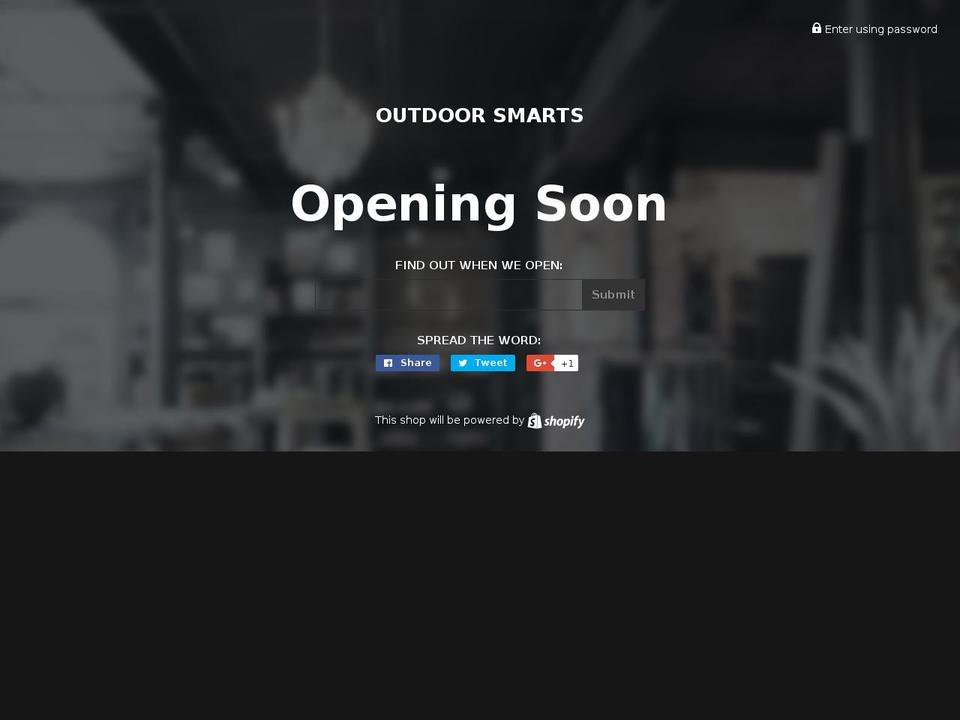 outdoorsmarts.com shopify website screenshot