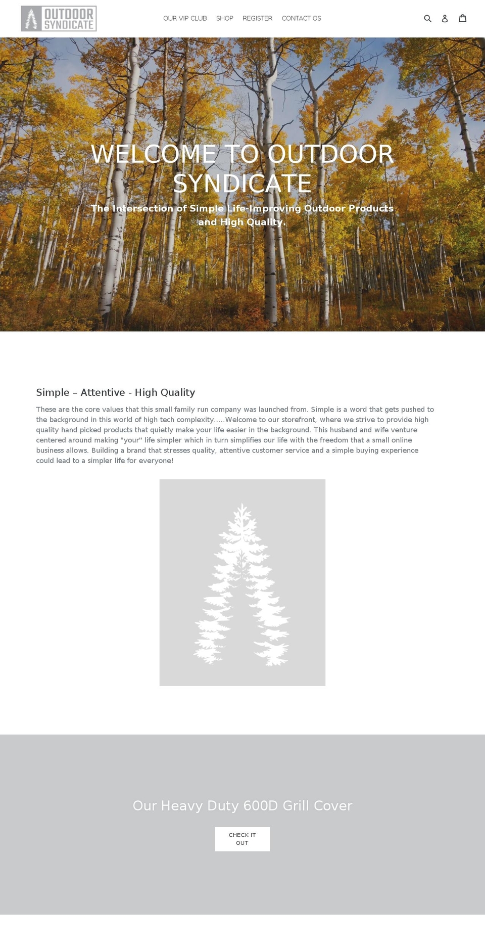 outdoorsyndicate.com shopify website screenshot