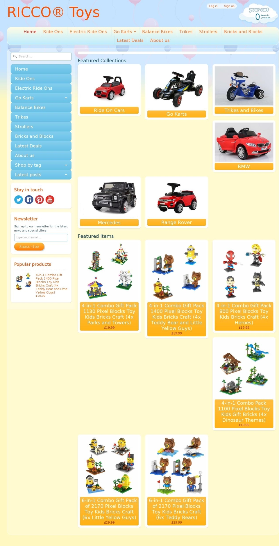 outdoortoysuk.com shopify website screenshot