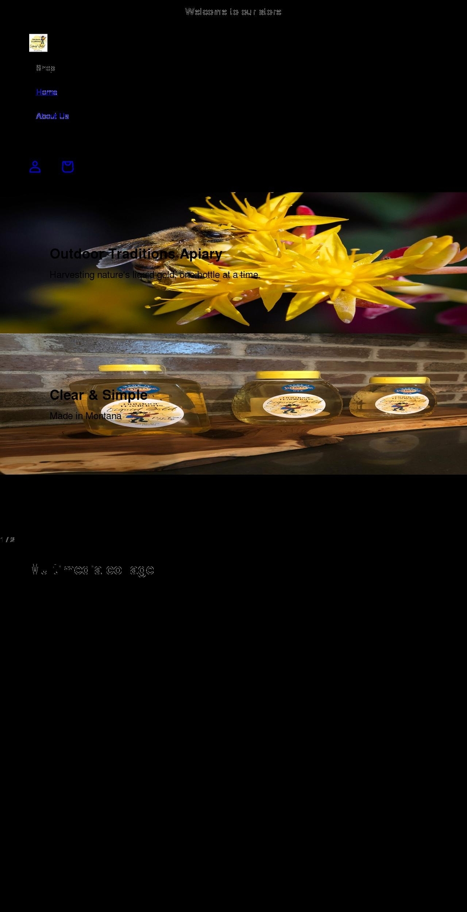 outdoortraditionsapiary.com shopify website screenshot