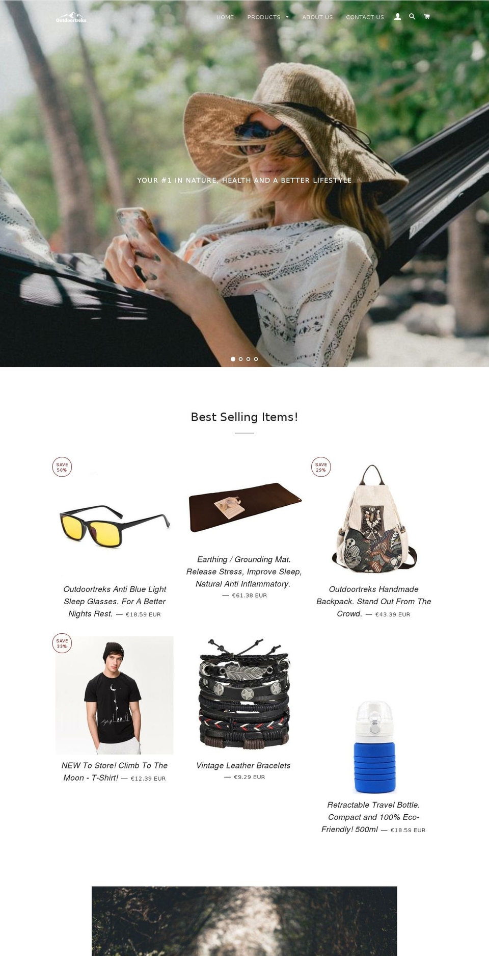 outdoortreks.com — Shopify storefront screenshot