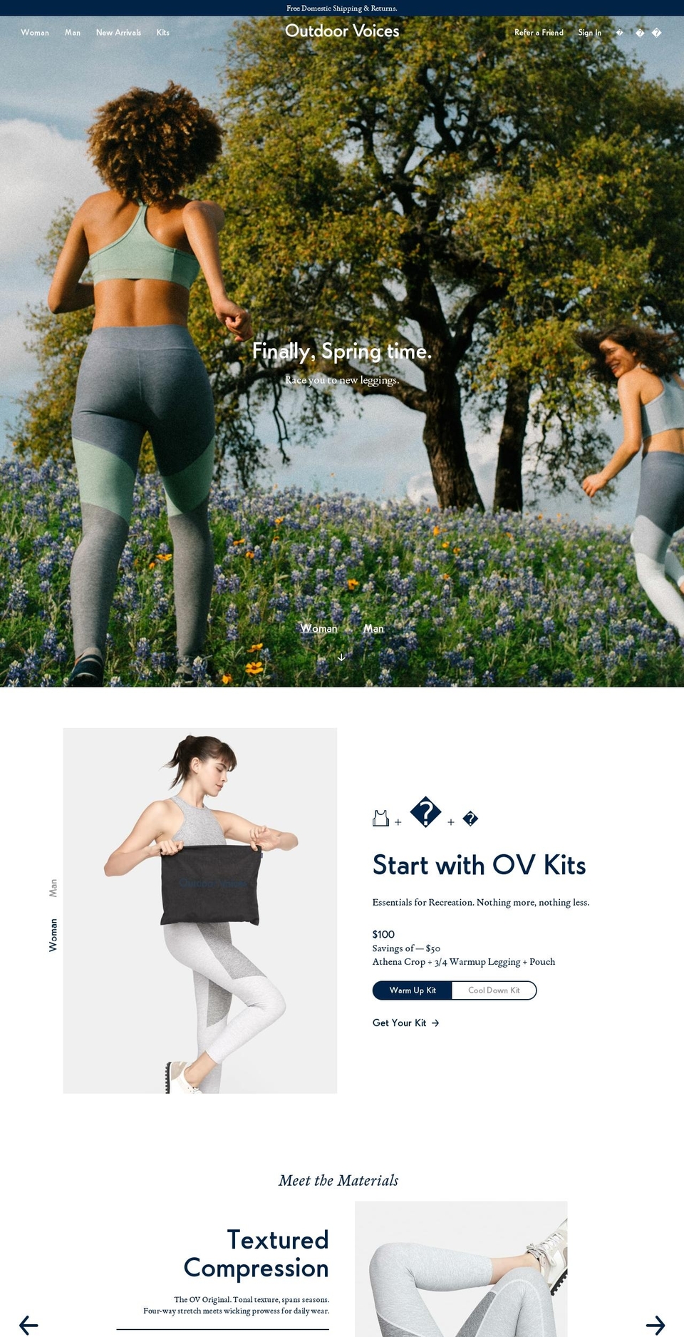 outdoorvoices.com shopify website screenshot