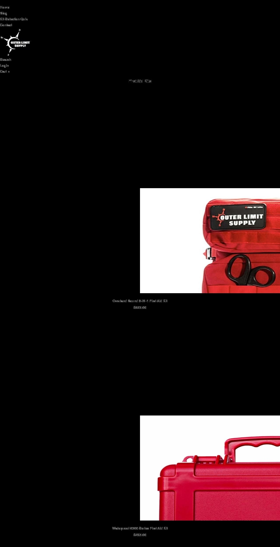 outerlimitsupply.com shopify website screenshot