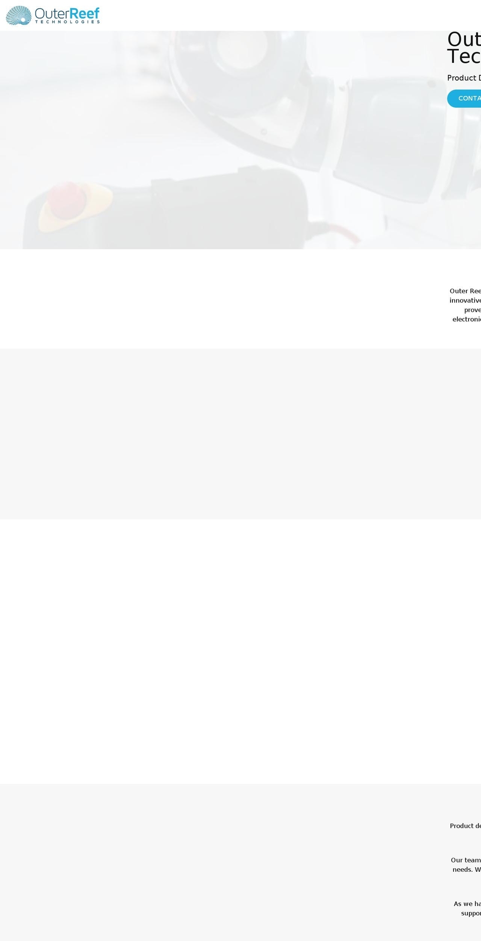 outerreeftech.com shopify website screenshot