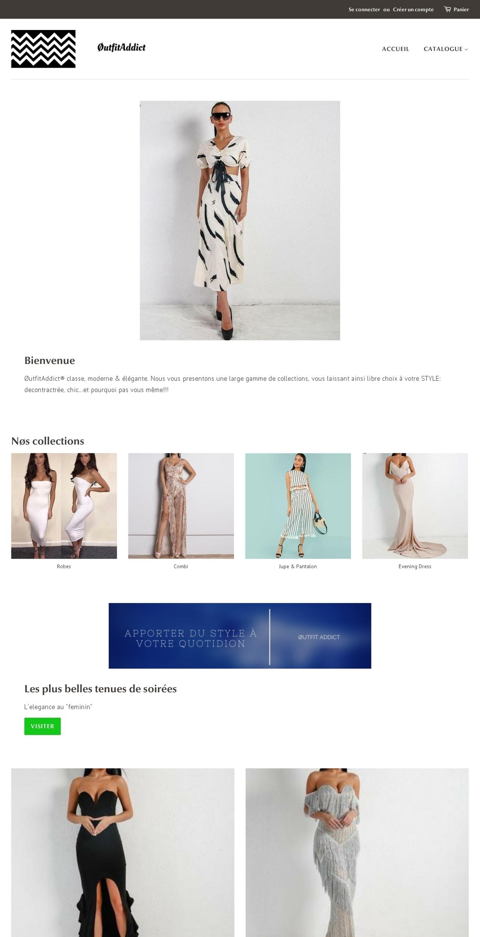 outfitaddict.com — Shopify storefront screenshot