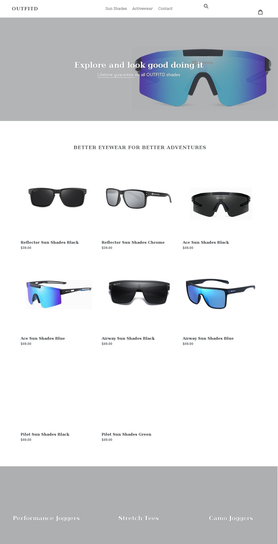 outfitd.com shopify website screenshot