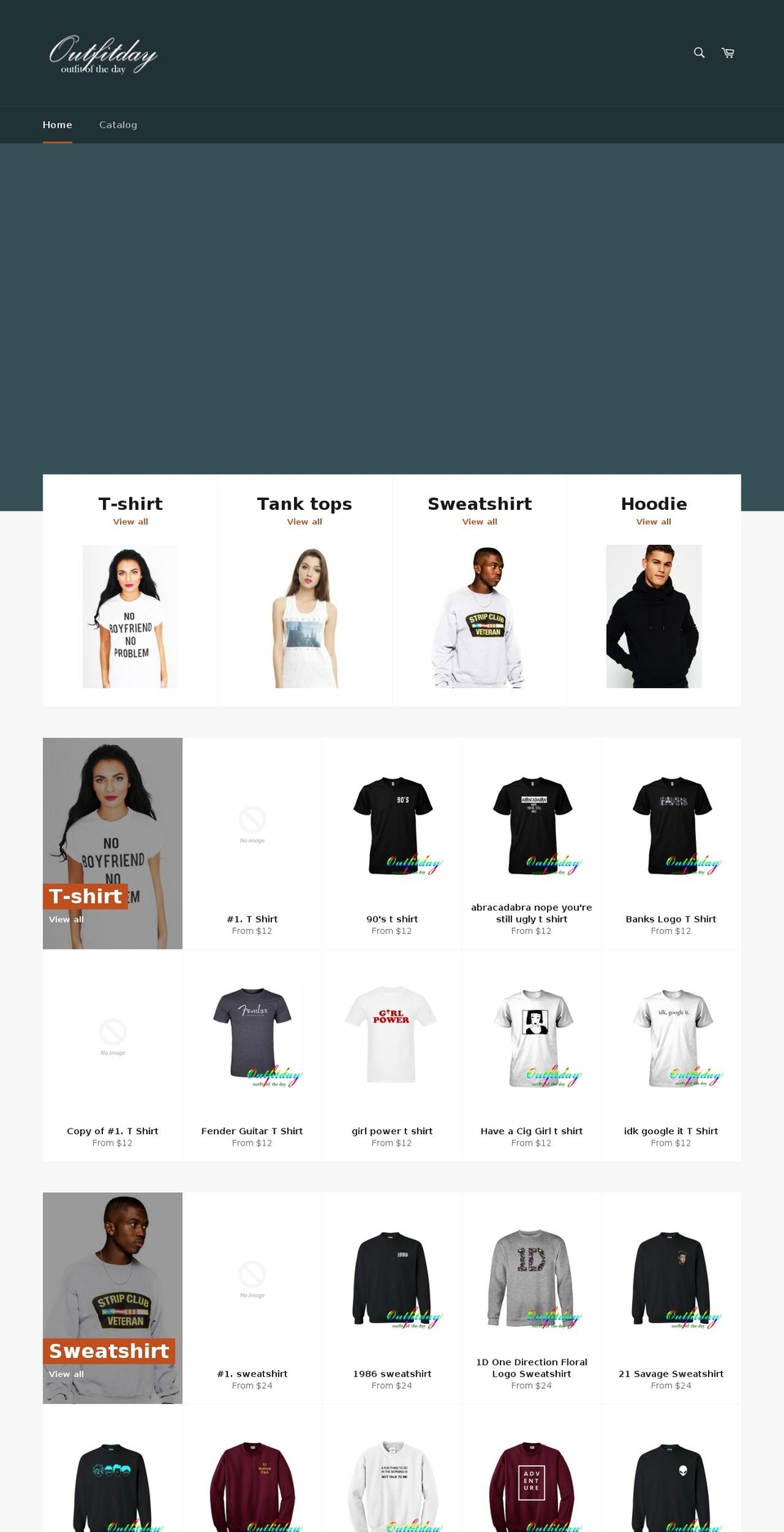 outfitday.com shopify website screenshot