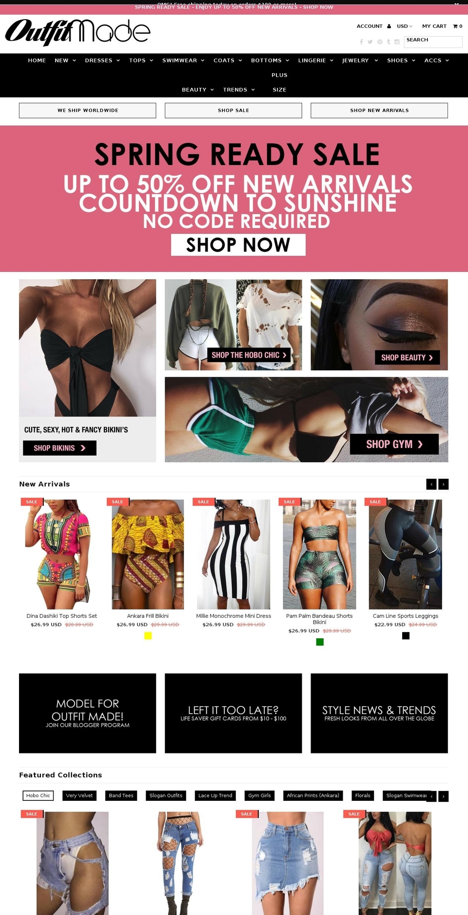 Fashionopolism Shopify theme site example outfitmade.com