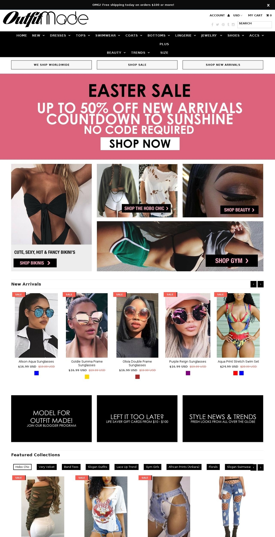 outfitmade.net shopify website screenshot