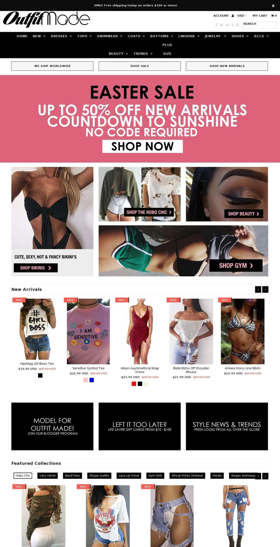 outfitmade.org shopify website screenshot