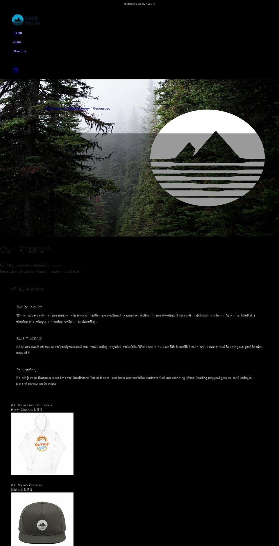 outfitmylife.com shopify website screenshot