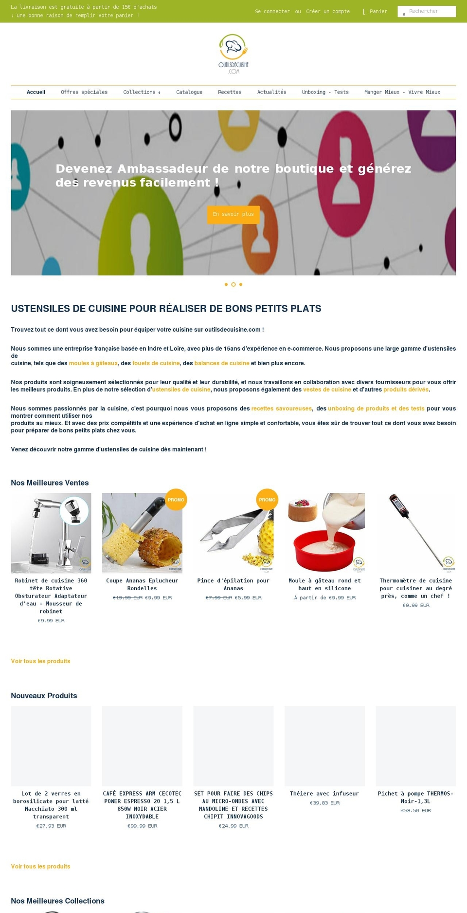 template-shopiflight-0911 Shopify theme site example outilsdecuisine.com