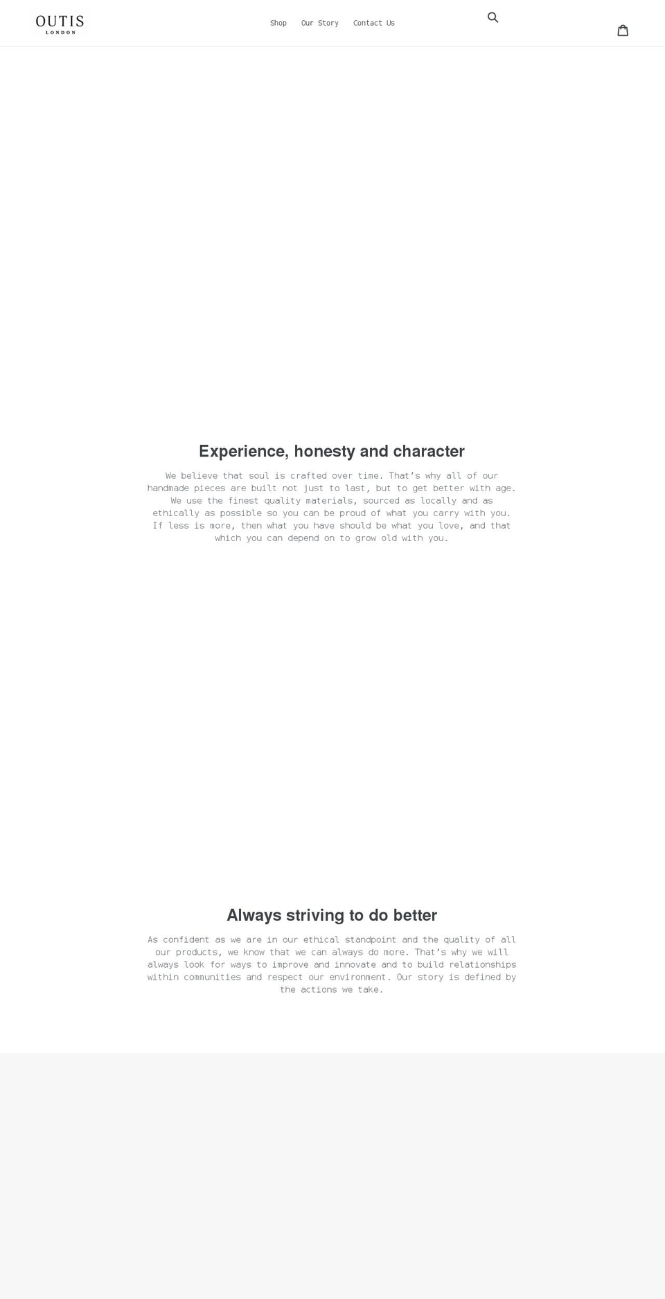 outislondon.com shopify website screenshot