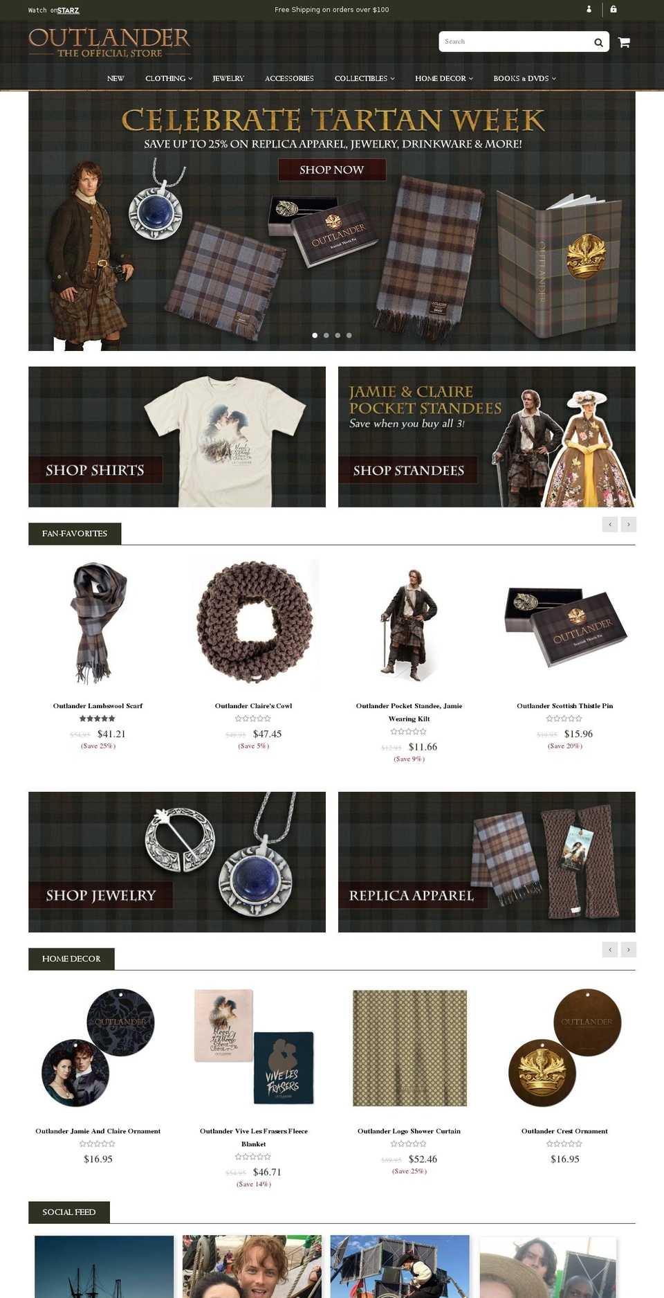 outlanderstore.com shopify website screenshot