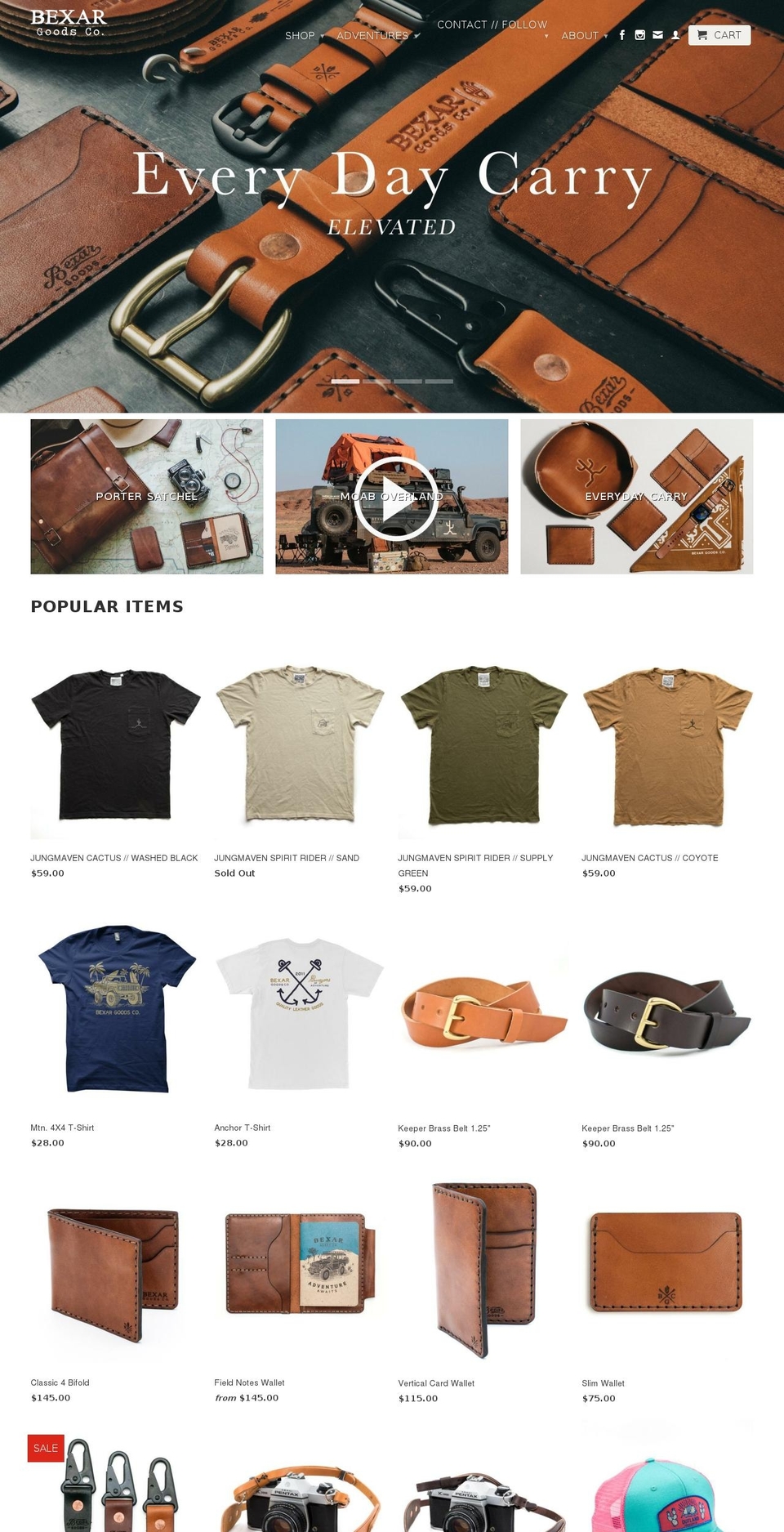 outlandprovision.com — Shopify storefront screenshot