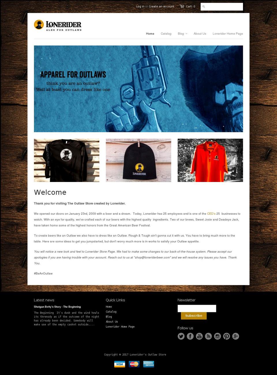 outlawgear.co shopify website screenshot