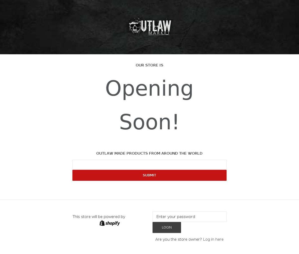 Copy of Focal-Customautocollection Shopify theme site example outlawmarket.com