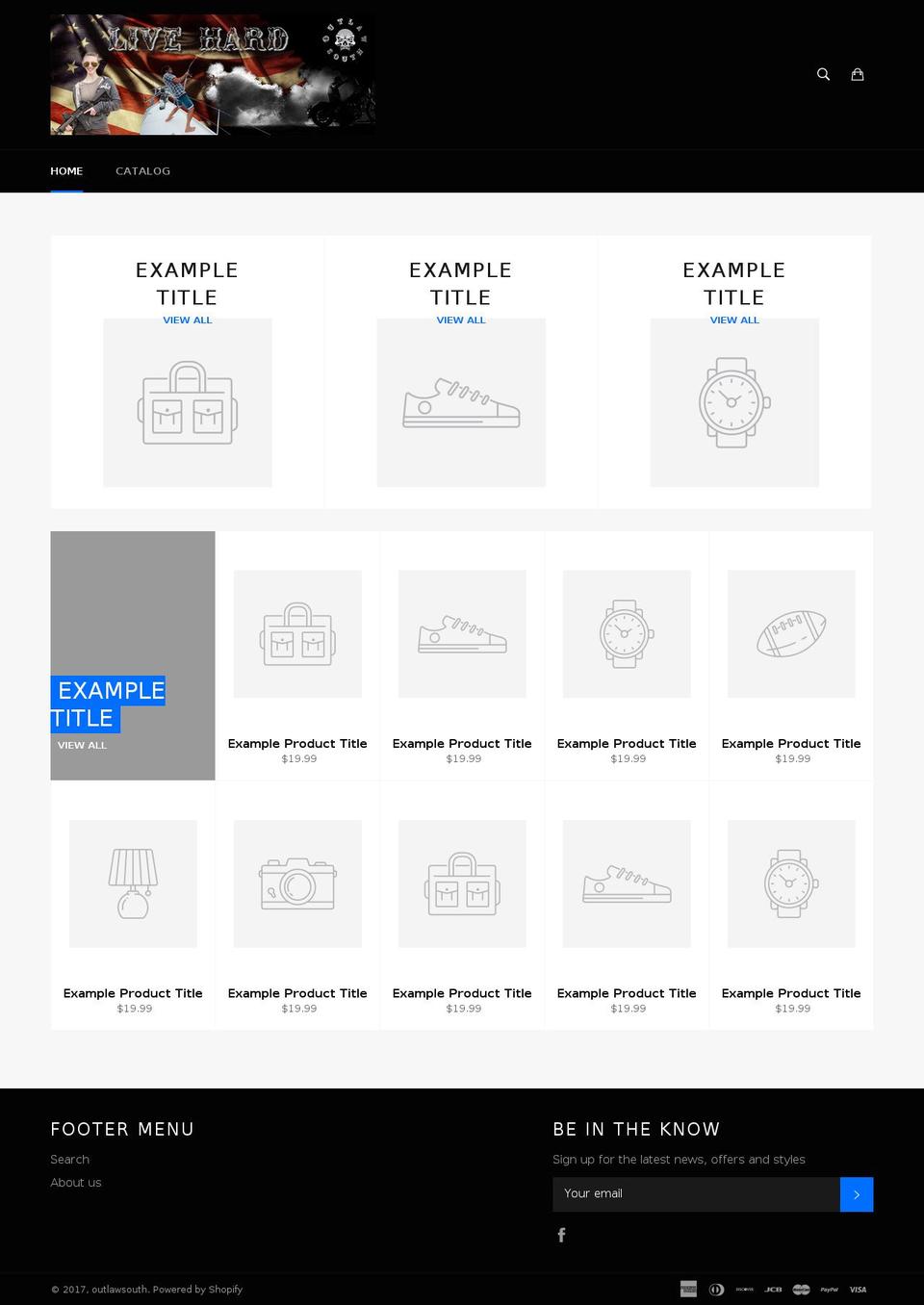 outlawsouth.com shopify website screenshot
