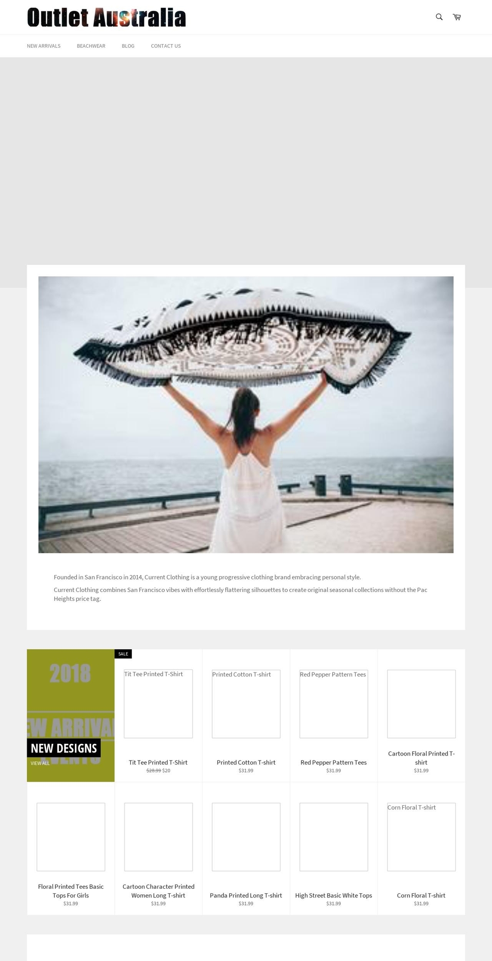 outletaustralia.com — Shopify storefront screenshot