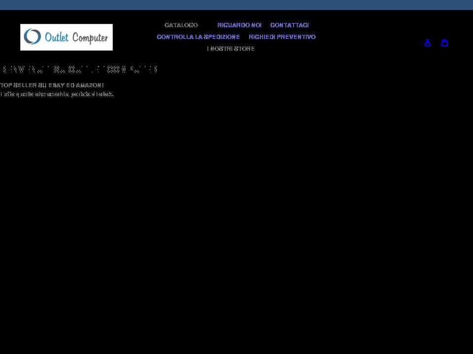 outletcomputer.it shopify website screenshot