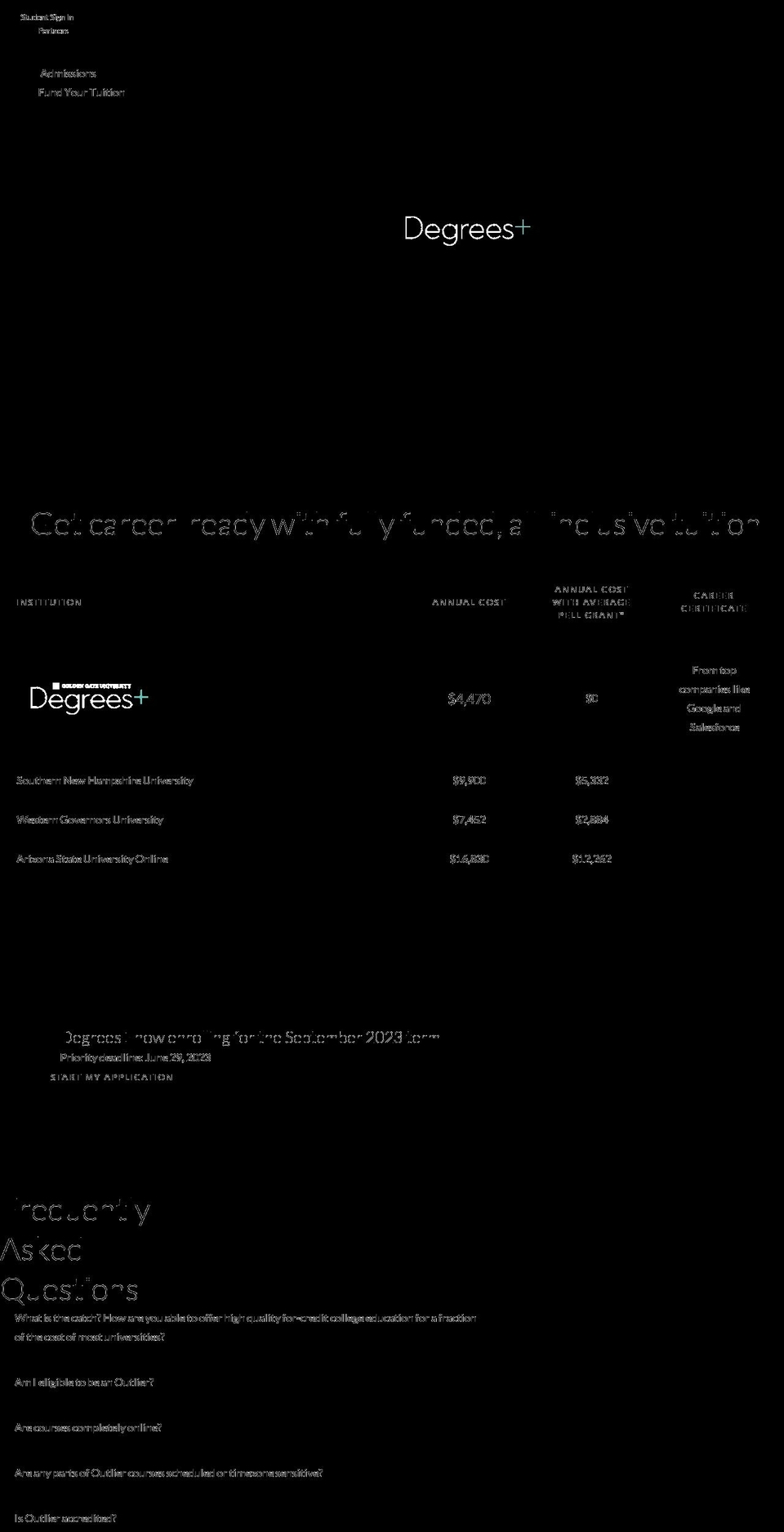 outlier.org shopify website screenshot