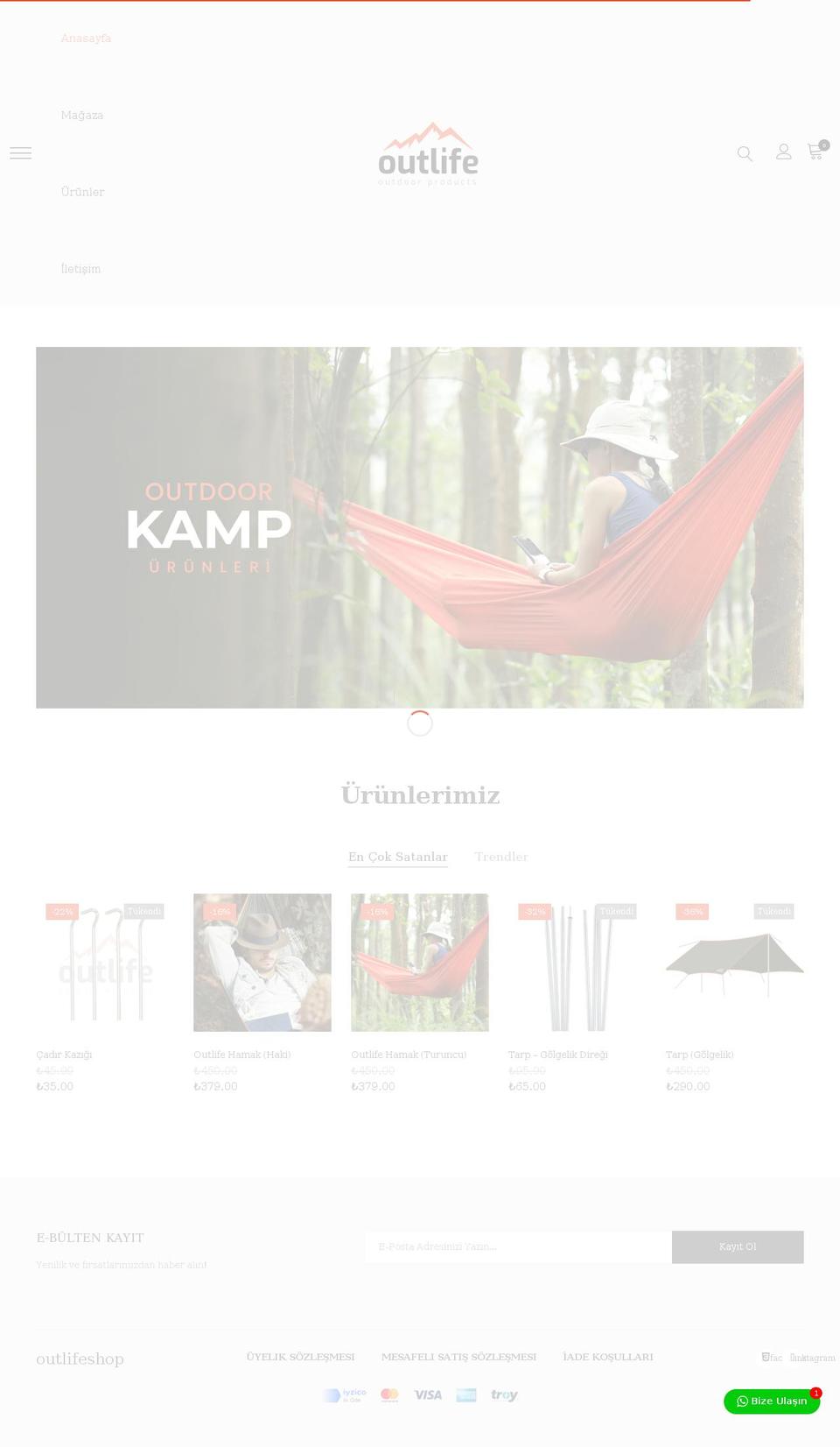 outlifeshop.com — Shopify storefront screenshot
