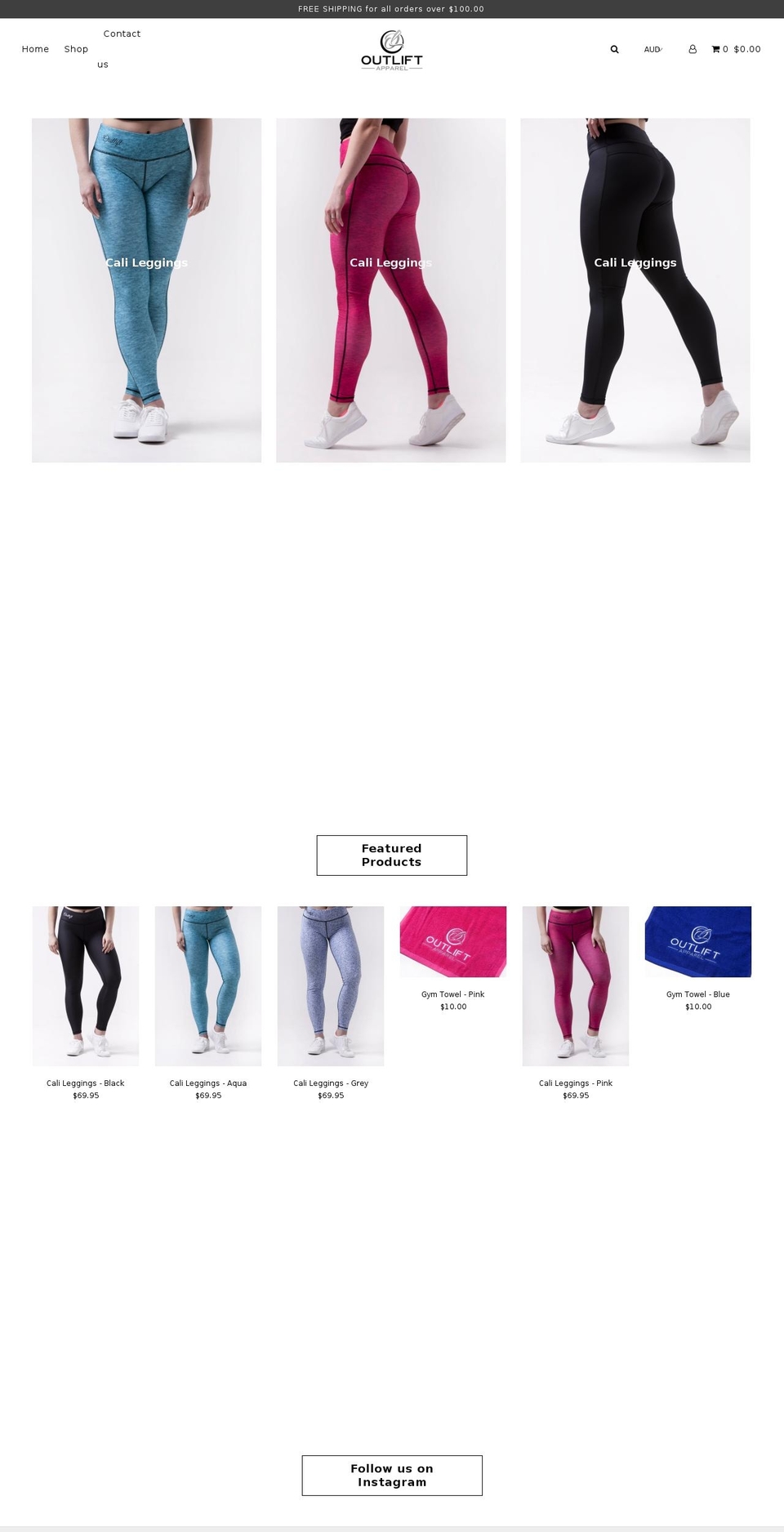 outliftapparel.com — Shopify storefront screenshot