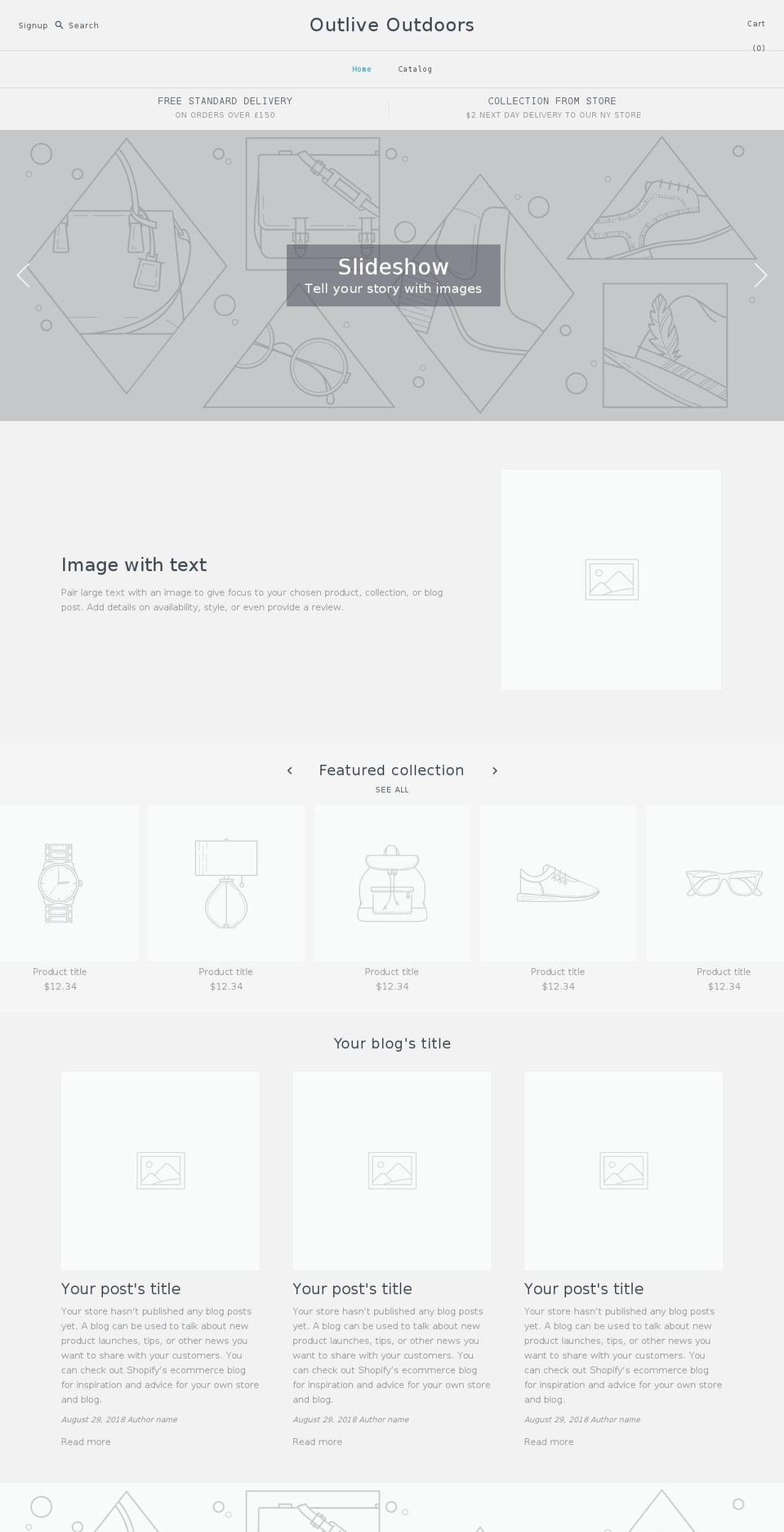 outliveoutdoors.com — Shopify storefront screenshot