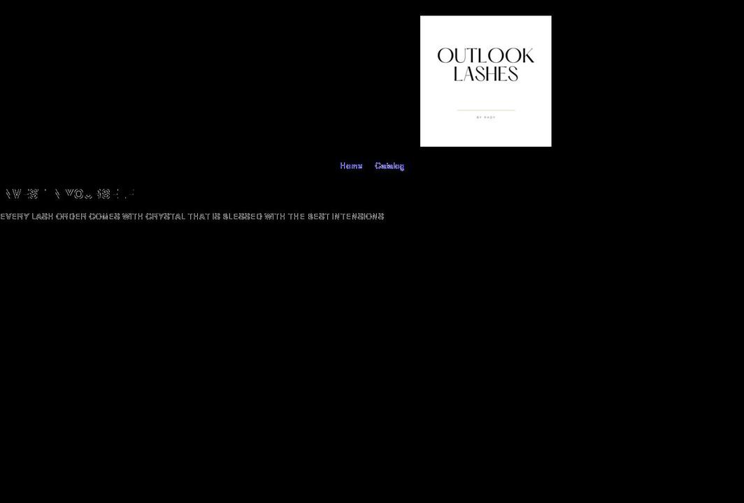 outlooklashes.com shopify website screenshot