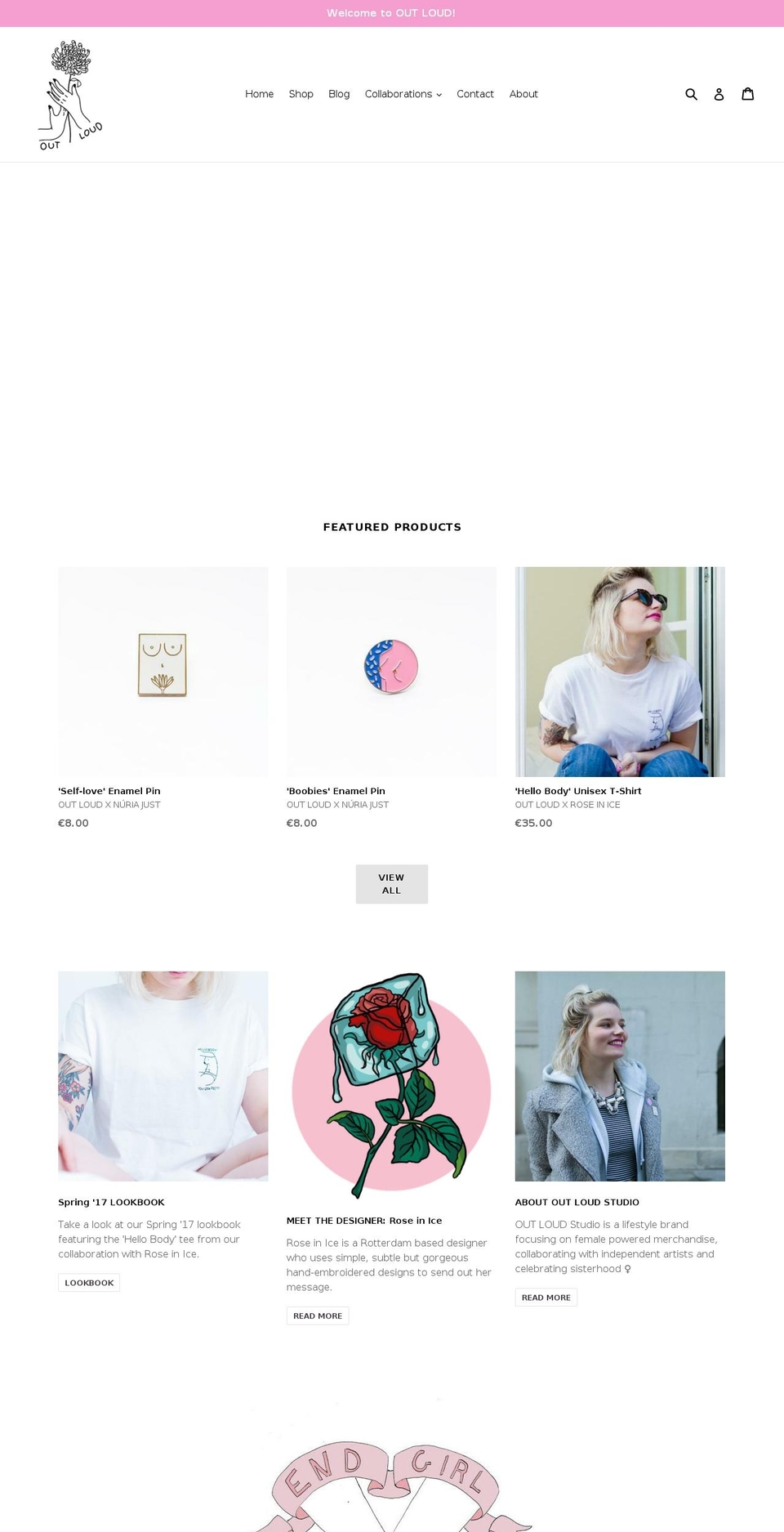 outloudstudio.com shopify website screenshot