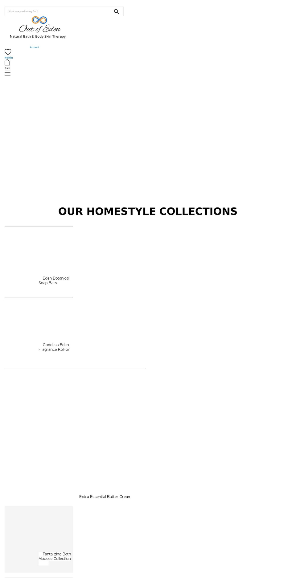 outofedenstore.com — Shopify storefront screenshot