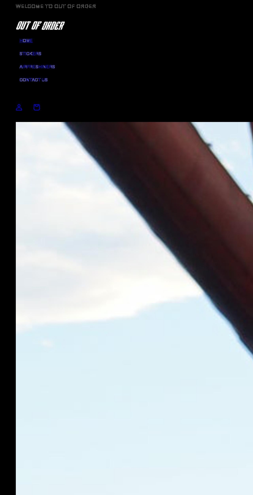 outoforderuk.com shopify website screenshot