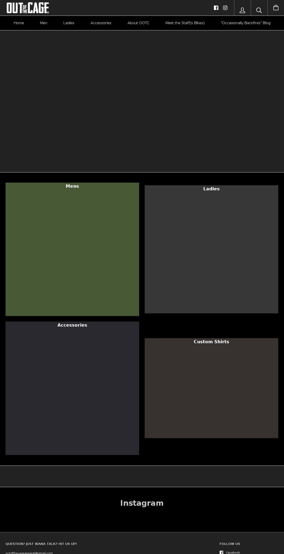 Winter Update Shopify theme site example outofthecageapparel.com