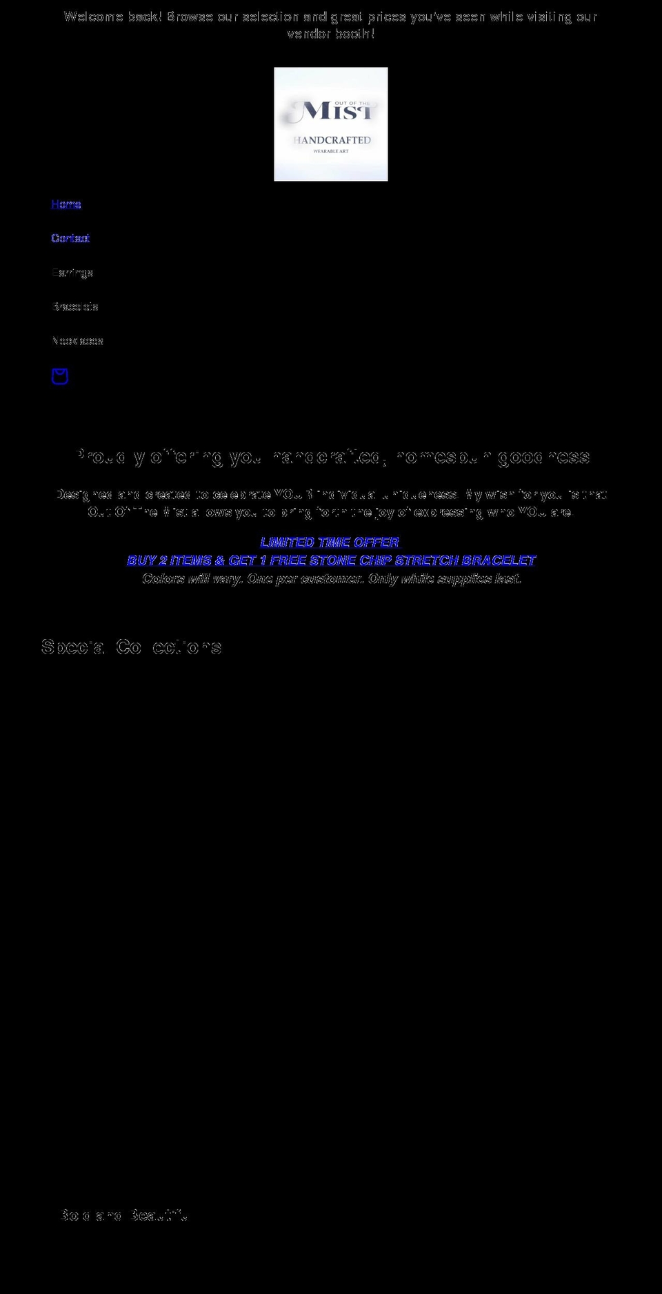 outofthemist.net shopify website screenshot