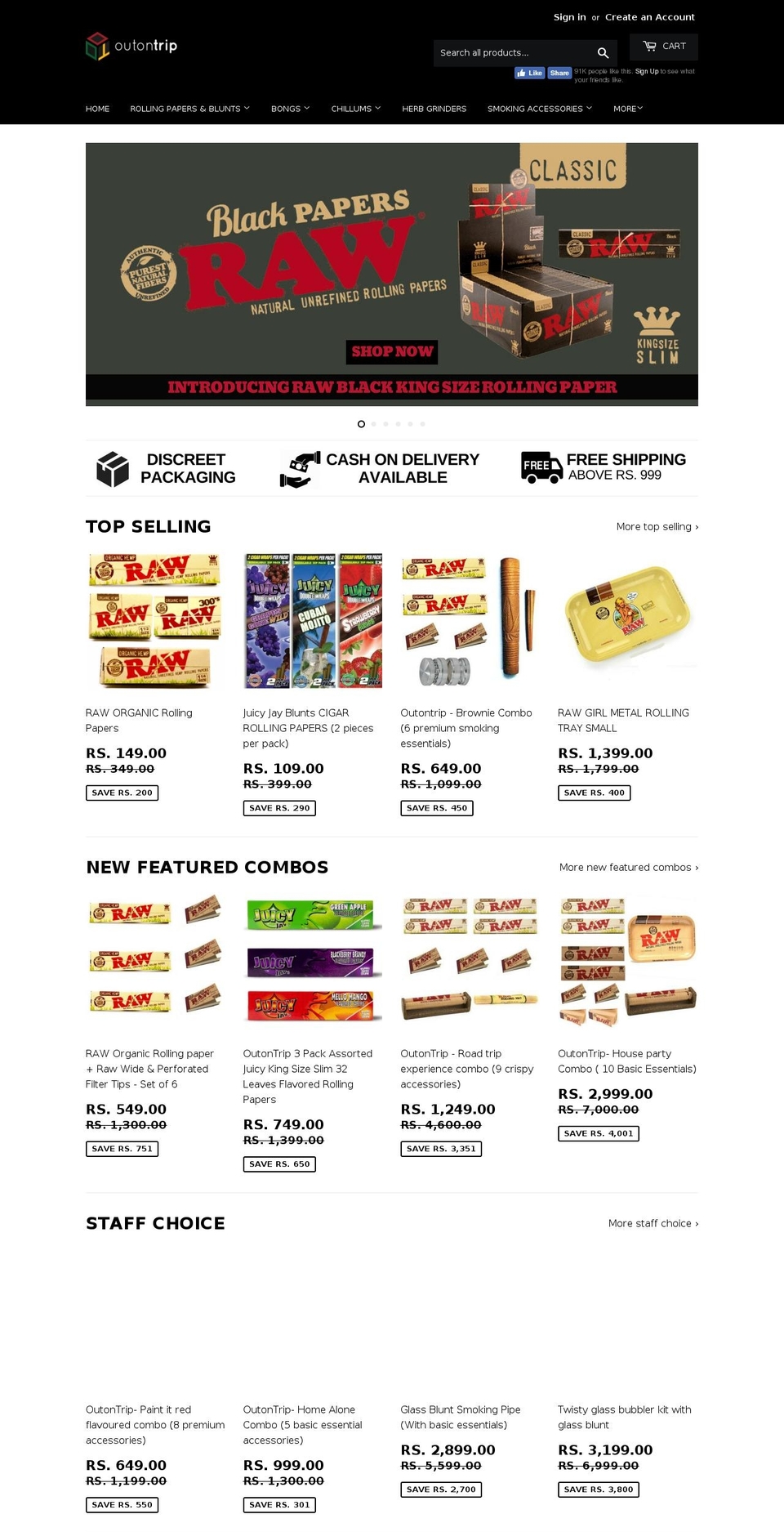 outontrip.com — Shopify storefront screenshot