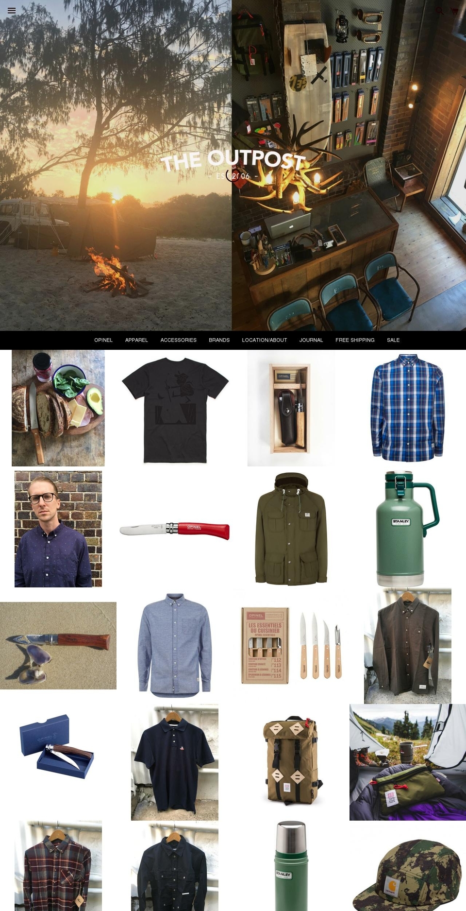 outpost-store.com shopify website screenshot