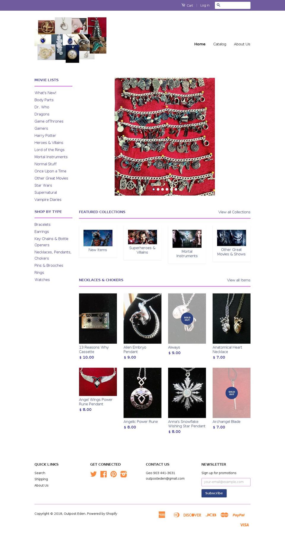 outposteden.com — Shopify storefront screenshot