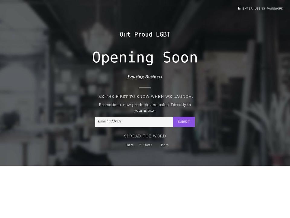 outproudlgbt.com shopify website screenshot