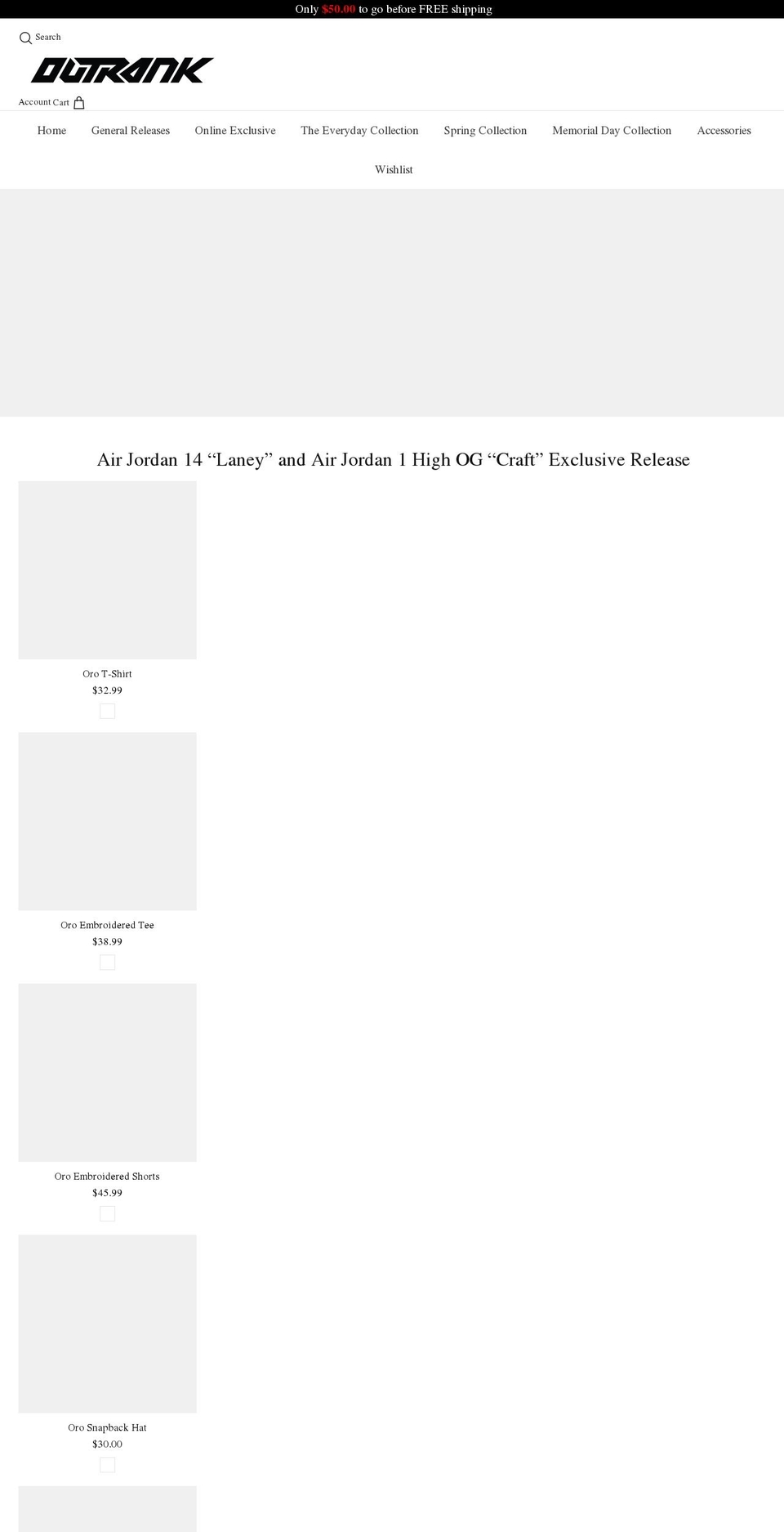 outrankbrand.com shopify website screenshot