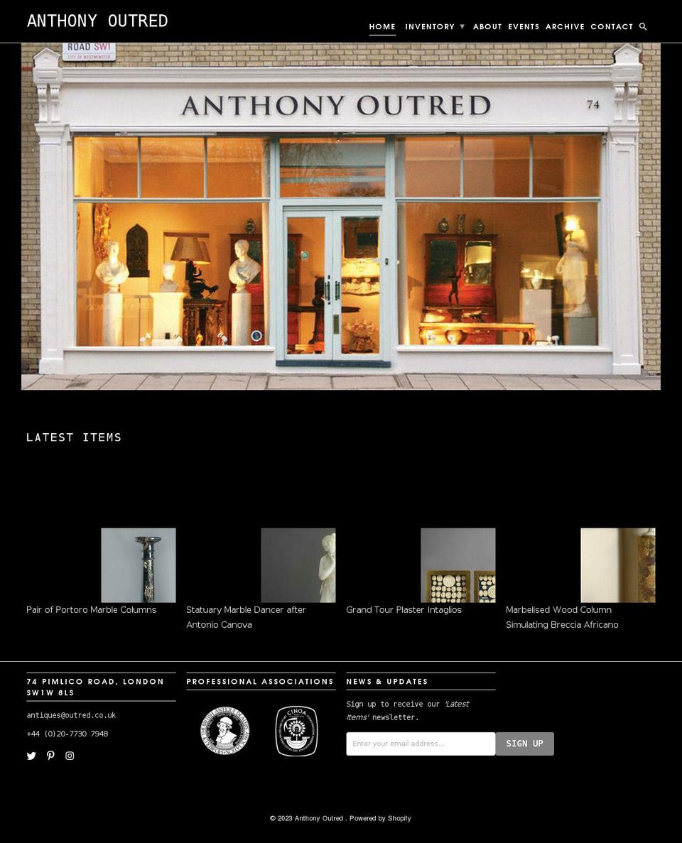 outred.co.uk shopify website screenshot