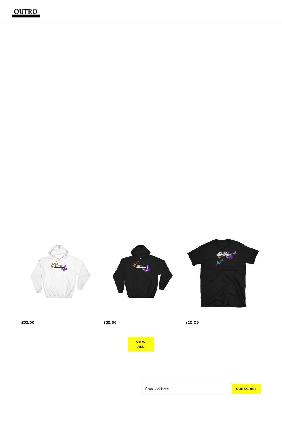 option 1 Shopify theme site example outroclothing.com