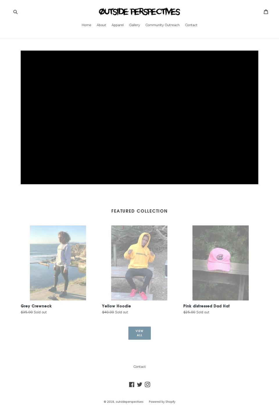 outsideperspectivesco.com — Shopify storefront screenshot