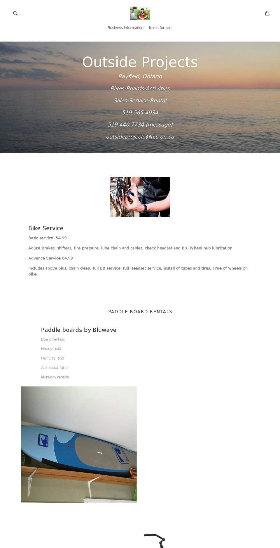 outsideprojects.net shopify website screenshot
