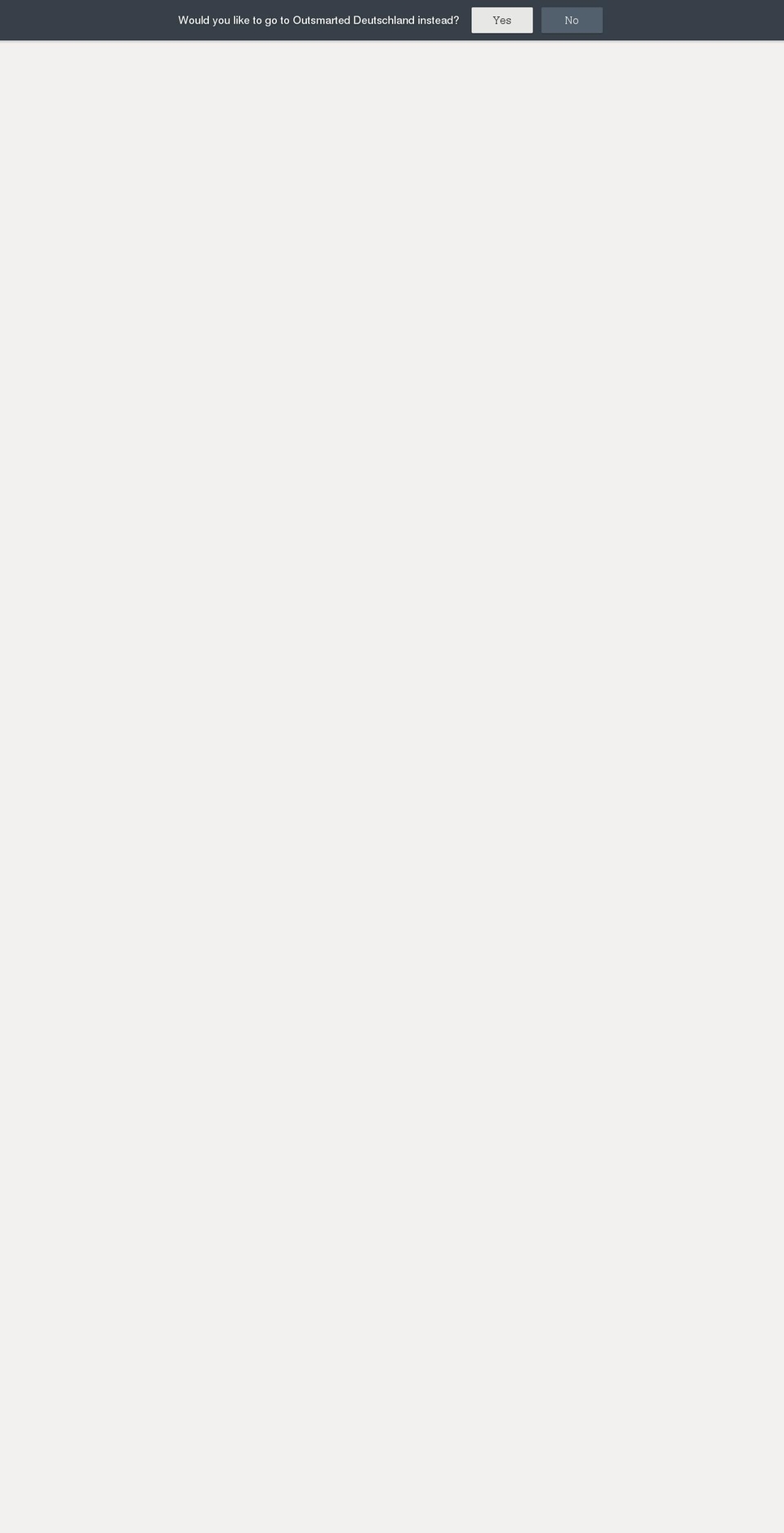 outsmarted.co.uk shopify website screenshot