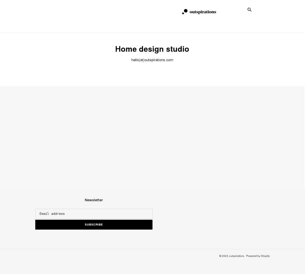 outspirations.com shopify website screenshot
