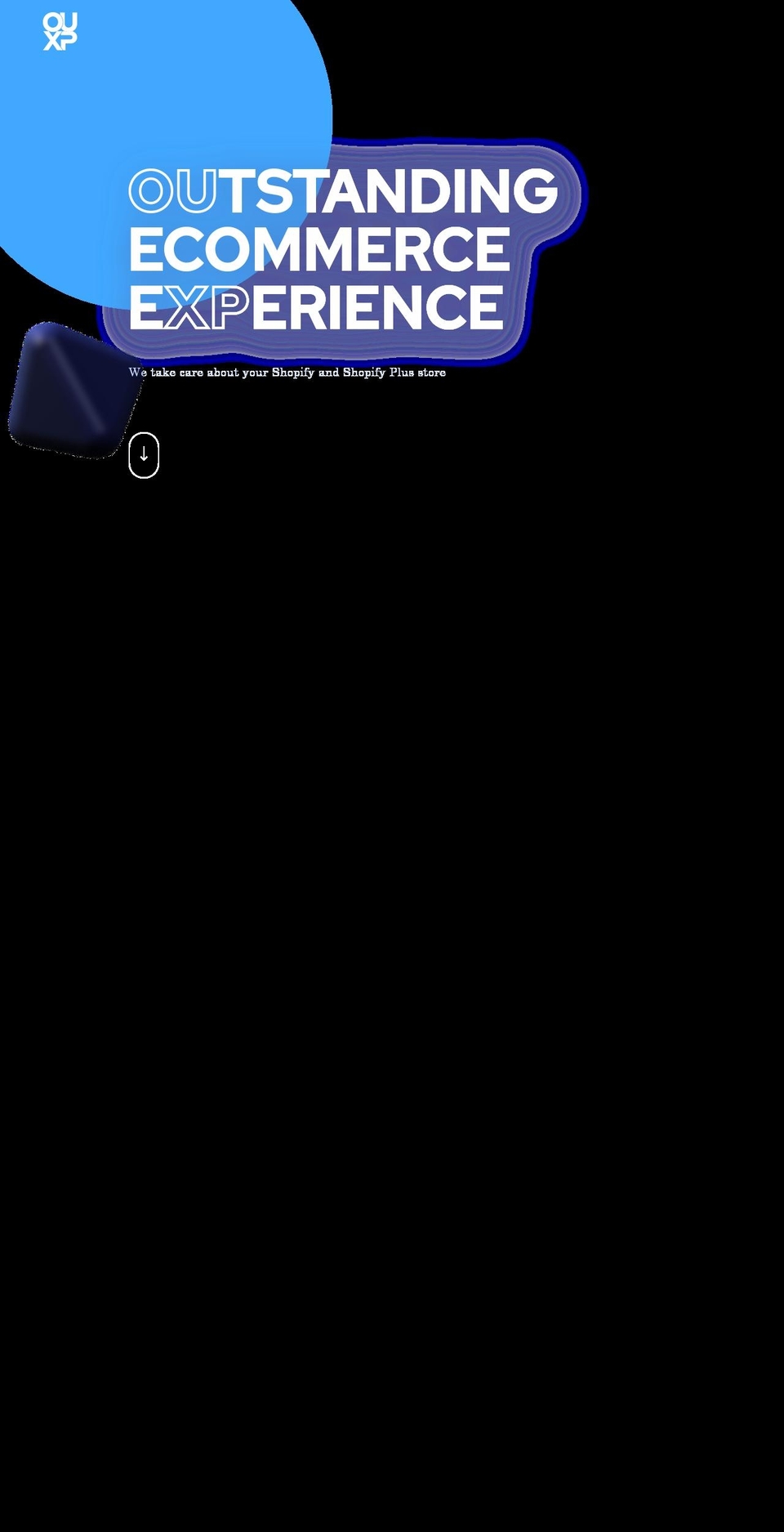 ouxp.com shopify website screenshot