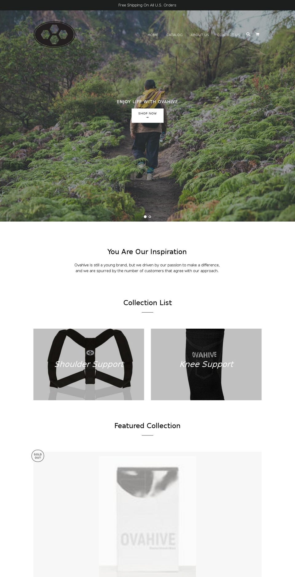 ovahive.com — Shopify storefront screenshot