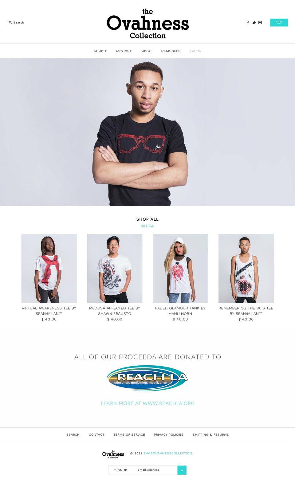 ovahnesscollection.com — Shopify storefront screenshot