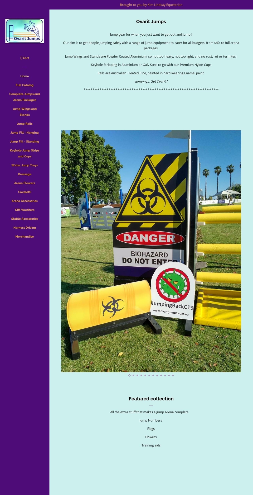 ovaritjumps.com.au shopify website screenshot
