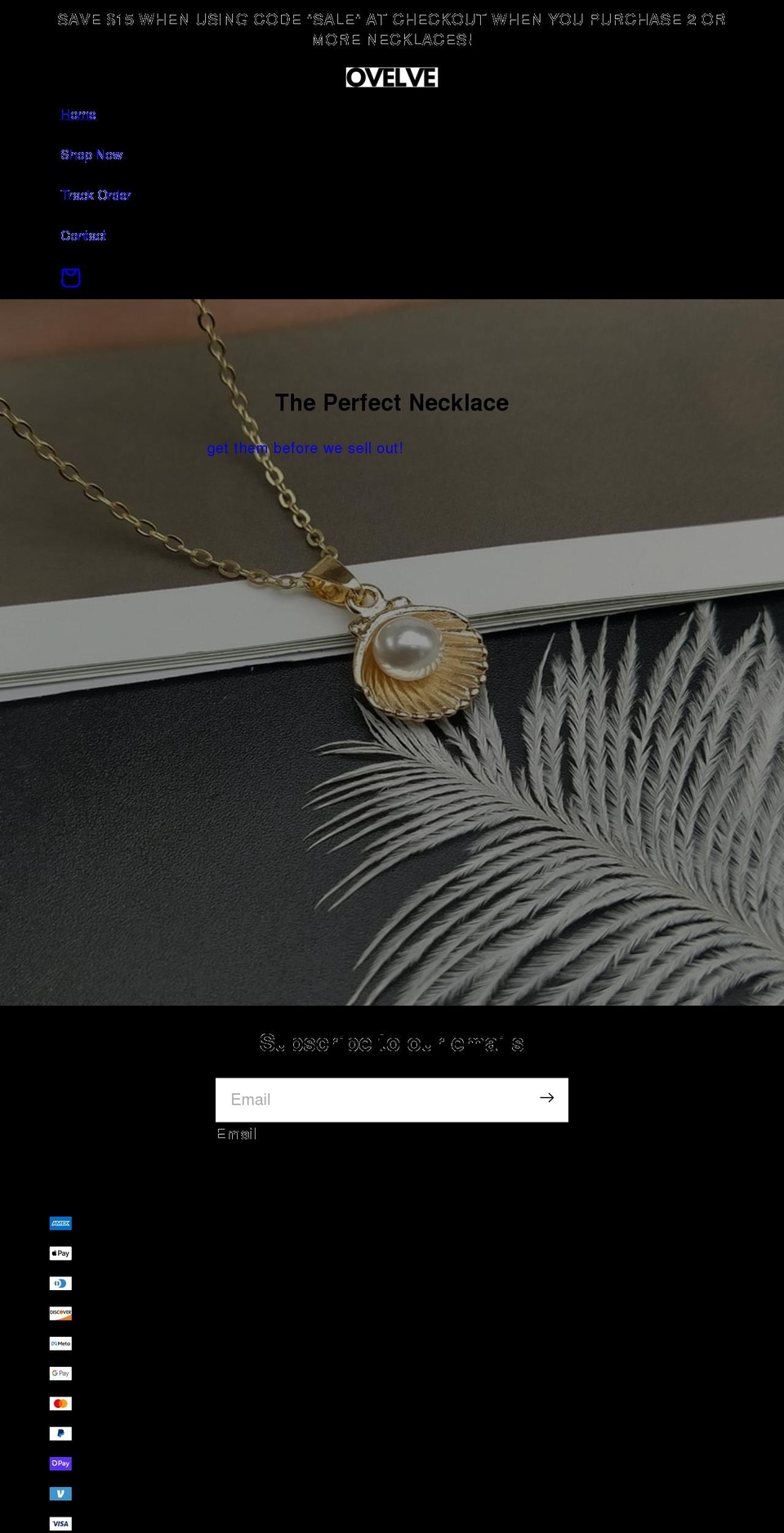 ovelve.com shopify website screenshot